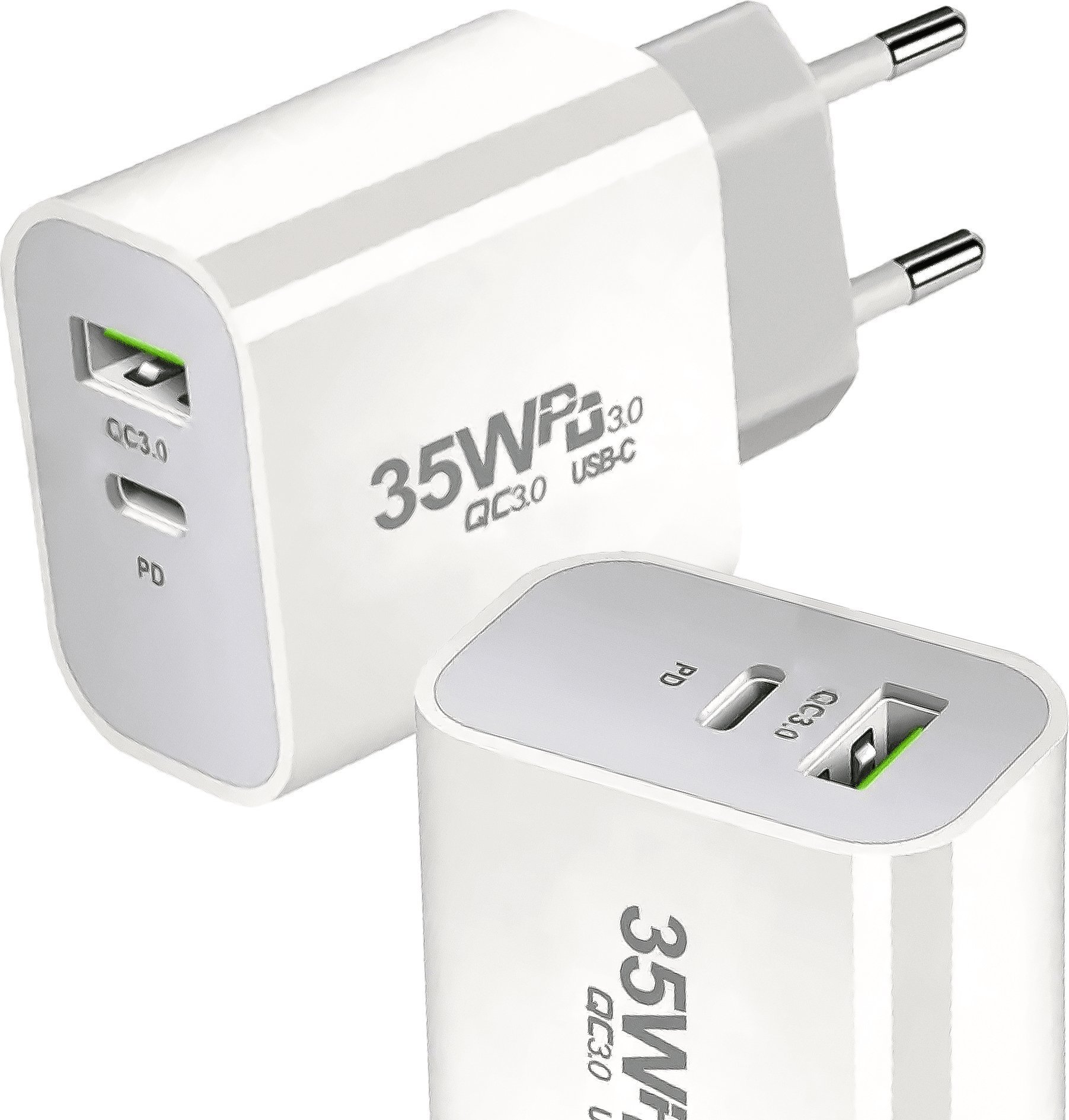 Ładowarka Reagle SZYBKA ŁADOWARKA 35W USB-C QC 3.0 KOSTKA ZASILACZ DO IPHONE 15 PRO GALAXY S