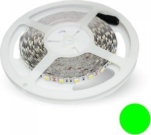 Taśma LED V-TAC Taśma LED V-TAC SMD5050 300LED IP20 11W/m VT-5050 Zielony