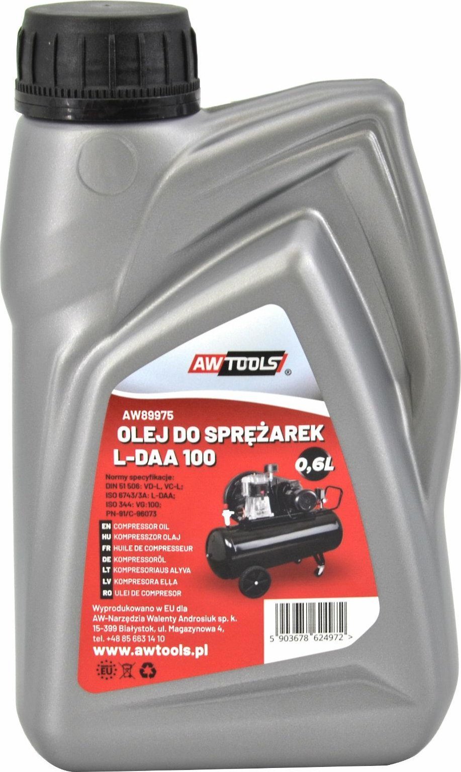 AWTools AWTOOLS OLEJ DO SPRĘŻAREK 0,6L DAA100