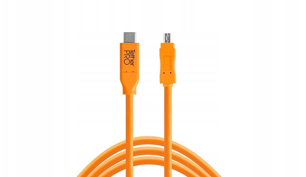 Kabel USB Tether Tools USB-C - miniUSB 4.6 m Pomarańczowy