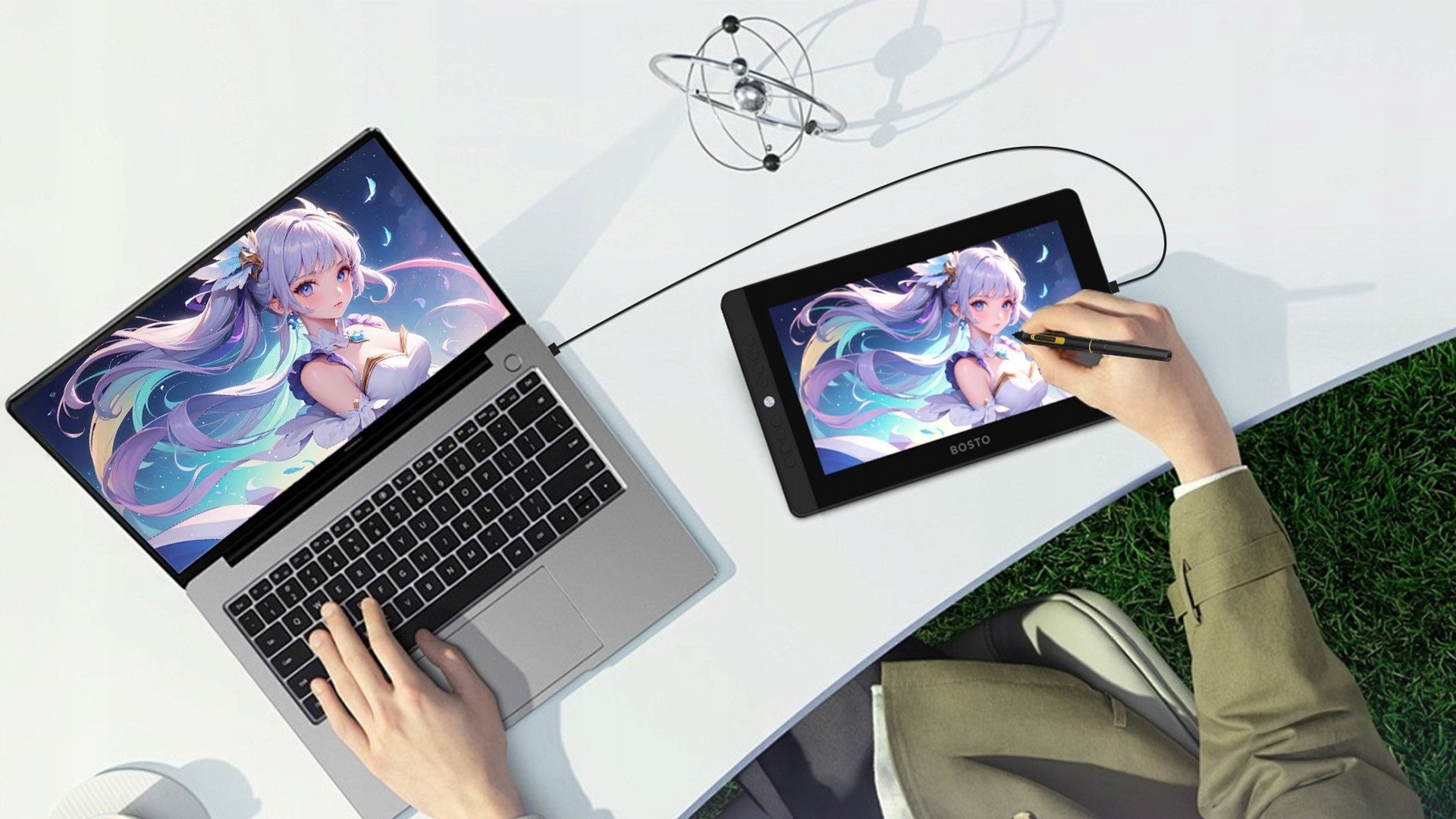 Bosto OLED Pen Display Touch Movsketch 13