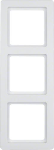 Berker Ramka potrójna Q.1 pozioma/pionowa śnieżnobiała aksamit (10136089)