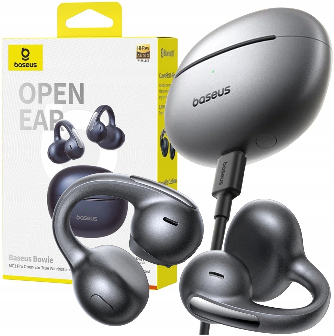 Słuchawki Baseus Słuchawki Bowie MC1 Pro OWS - czarne