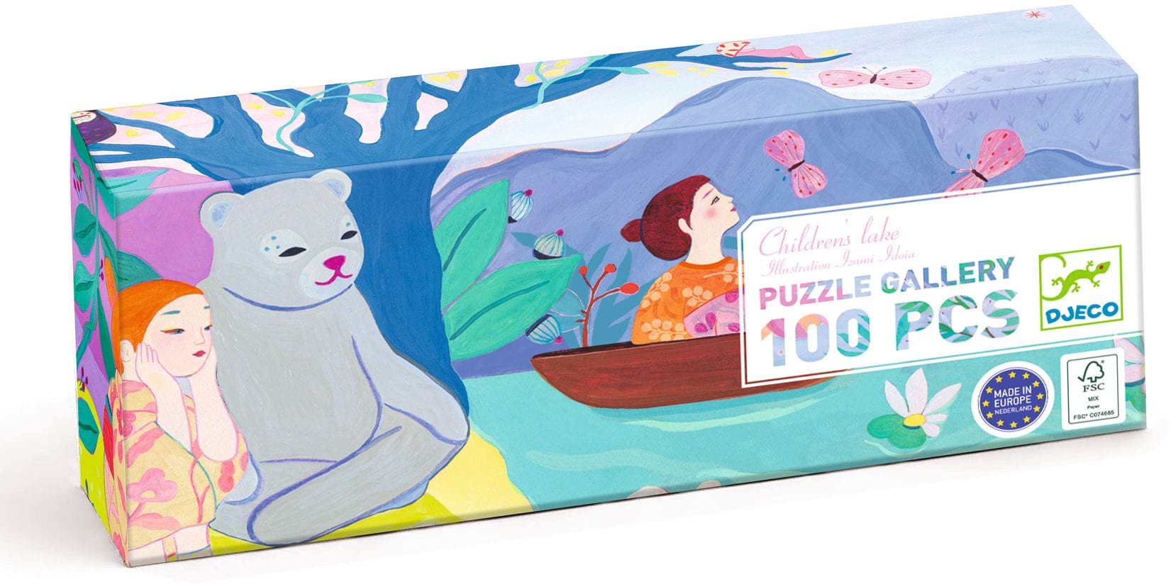 JEZIORO - Puzzle artystyczne 100-elem. DJECO DJ07635 5 lat +