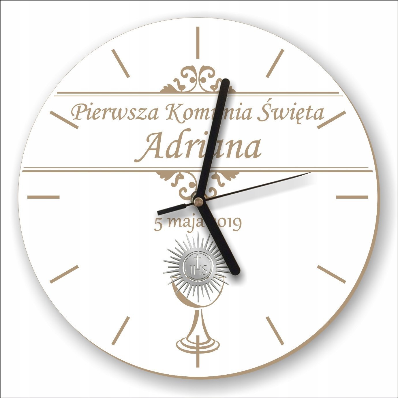 naSciane Zegar ścienny Pamiątka Pierwszej Komunii Świętej