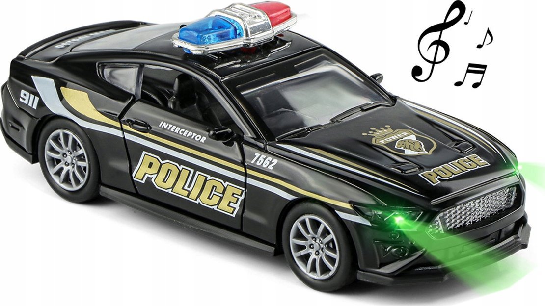 Trifox Auto metalowe Policja (światło + dźwięk) A-0167 p12 mix cena za 1szt
