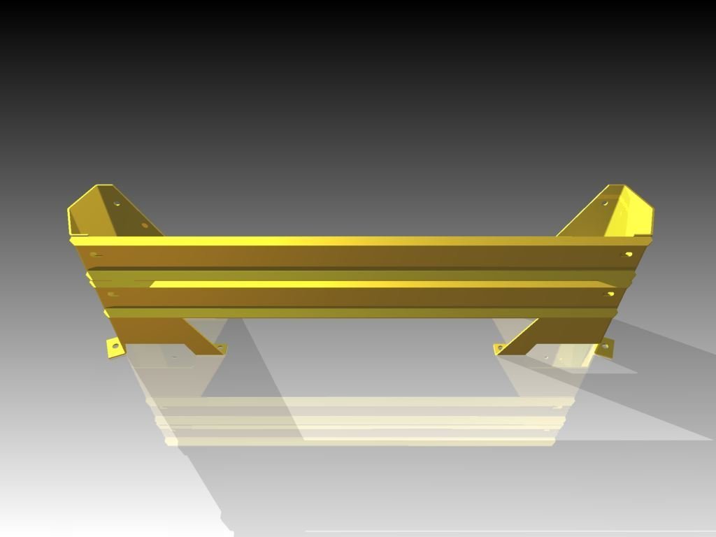 Metal/Emtul Podwójna osłona krańcowa (Regał 1100mm)