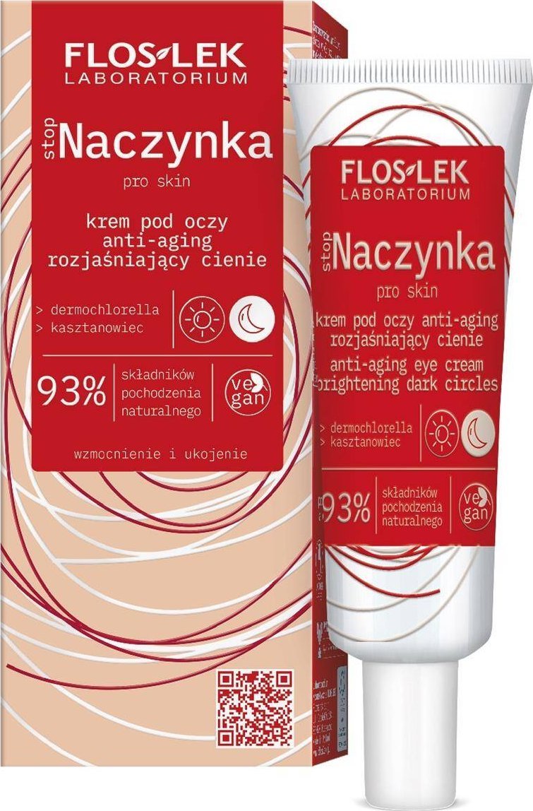 Floslek stopNaczynka krem pod oczy anti-aging rozjaśniający cienie 30ml