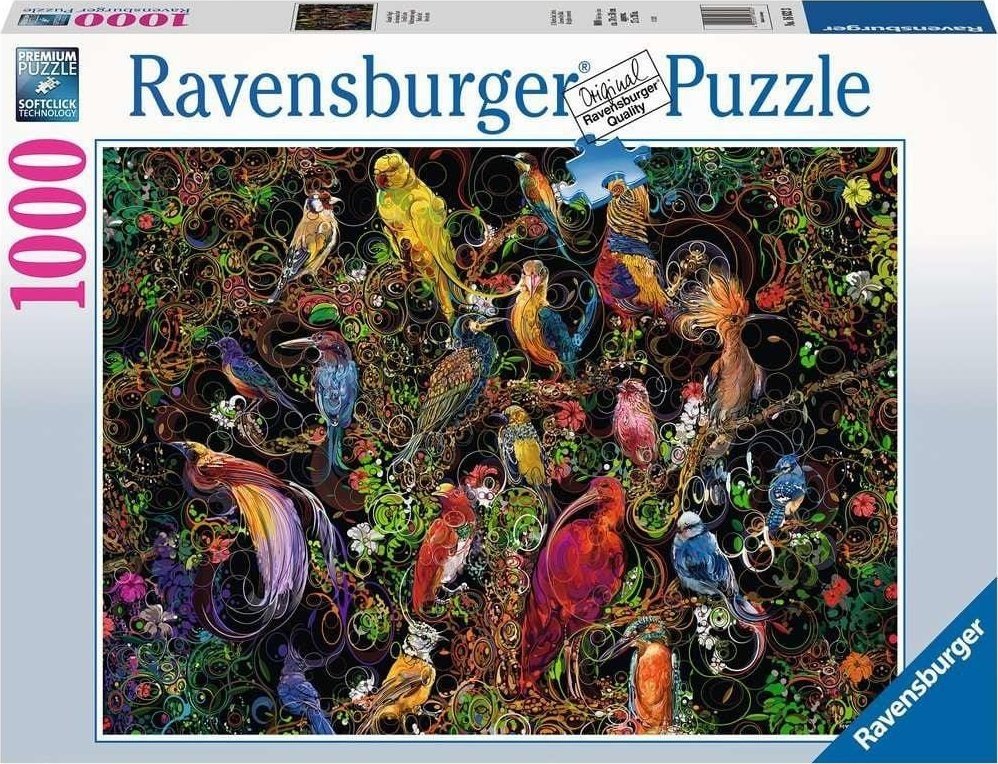 Ravensburger Puzzle Sztuka ptaków 1000 elementów