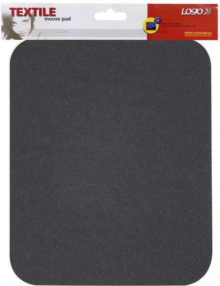 Podkładka Logo pod mysz miękka, czarna (50150)