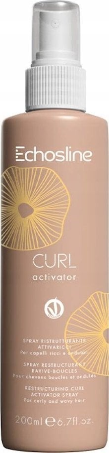 ECHOSLINE_Curl aktywator skrętu do włosów kręconych i falowanych w sprayu 200ml