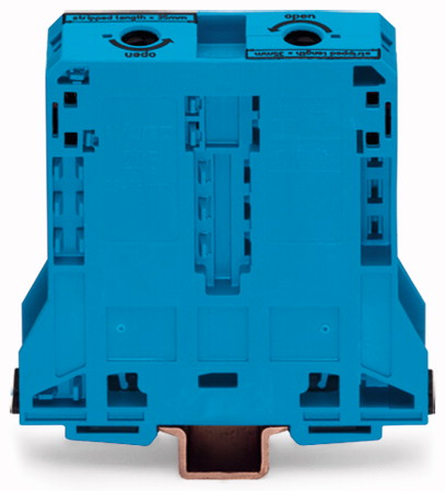 Wago Złączka przelotowa 2-przewodowa 25x107mm niebieska - 285-194