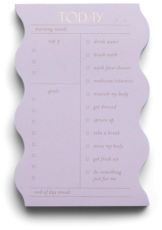 Notatnik Wavy Daily Lilac