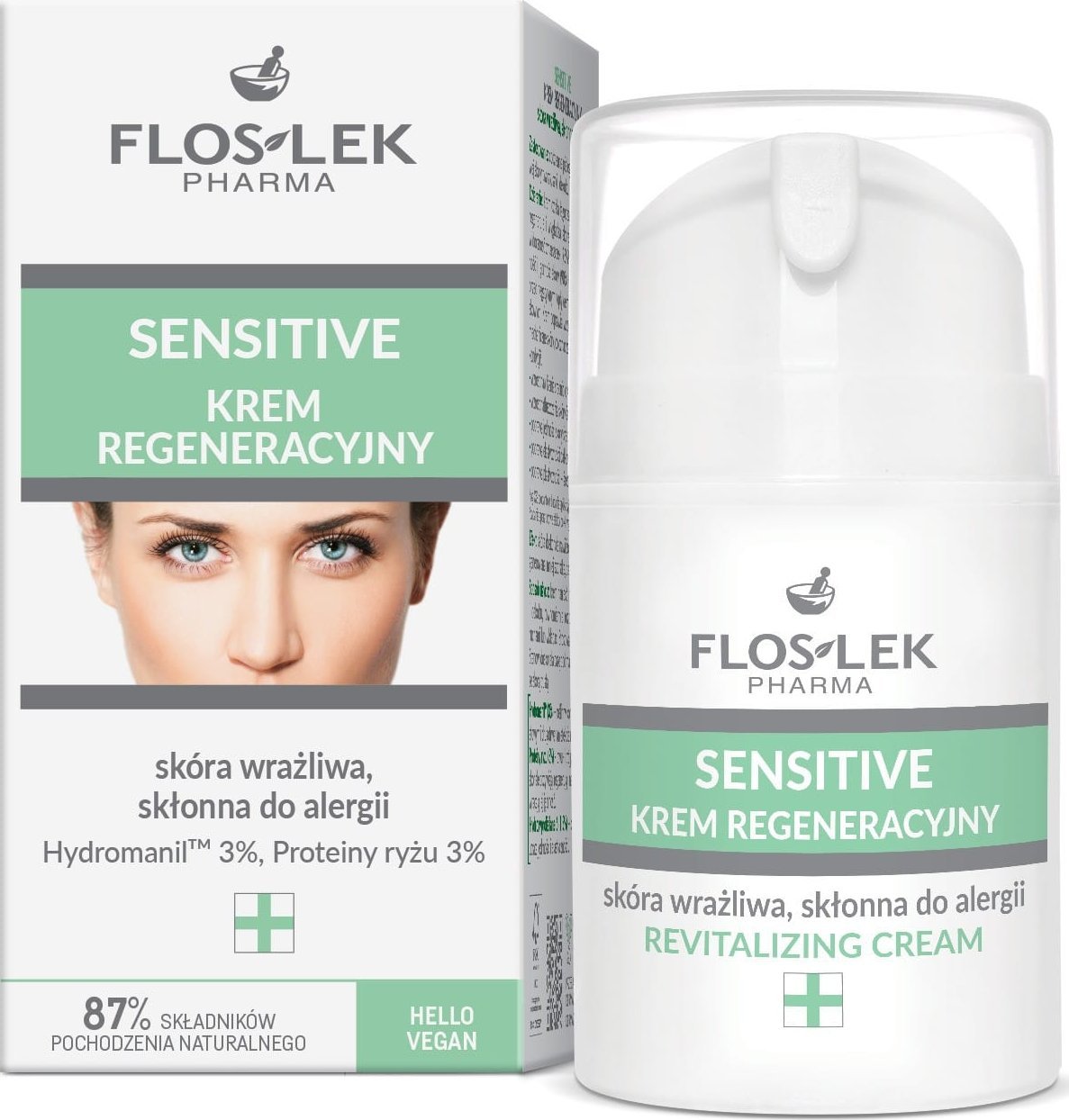 Floslek Sensitive Krem regeneracyjny dla cery wrażliwej i skłonnej do alergii 50ml