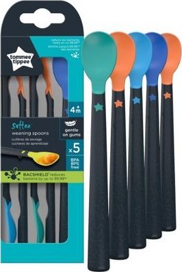 Tommee Tippee TOMMEE TIPPEE-EXP.ŁŻECZKA Z MIĘKKĄ KOŃC. I DŁUGIM UCHWYTEM 5SZT