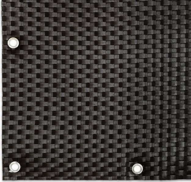 TechnoRattan Osłona Balkonowa oczkowana z TECHNORATTANU na WYMIAR (0,05m2) - Ciemny Brąz RD02