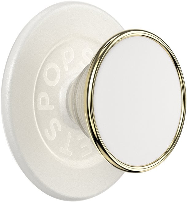PopSockets Uchwyt i podstawka do telefonu Popsockets Round Luxe Coconut Creme Enamel MagSafe beżowy 808938