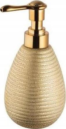 Dozownik do mydła Bisk Dozownik łazienkowy do mydła w płynie 16,5 cm złoty