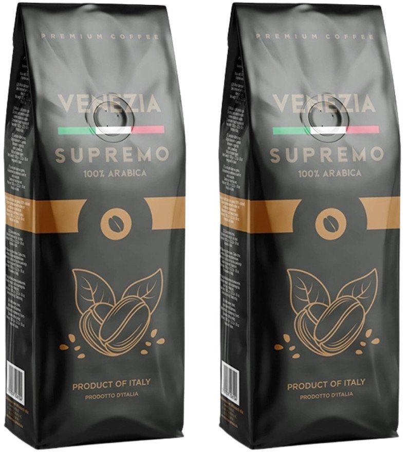 Kawa włoska ziarnista Venezia Supremo 100% Arabika 2x 1kg