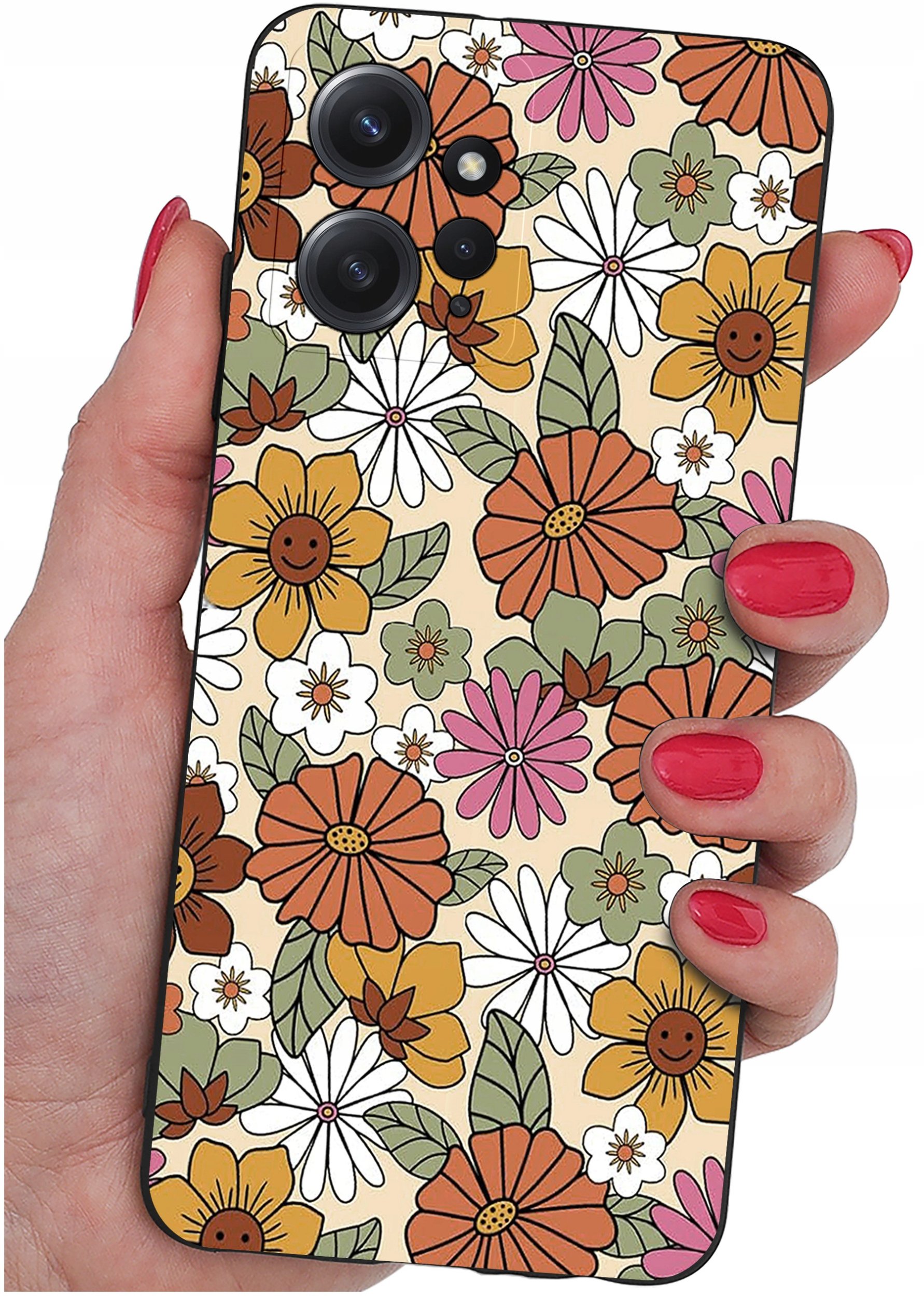 ETUI do Xiaomi Redmi Note 12 4G | WZORY | SILIKONOWE MATT CASE + SZKŁO 9H