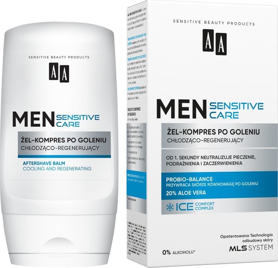 AA Men Sensitive żel-kompres po goleniu chłodząco-regenerujący 100ml