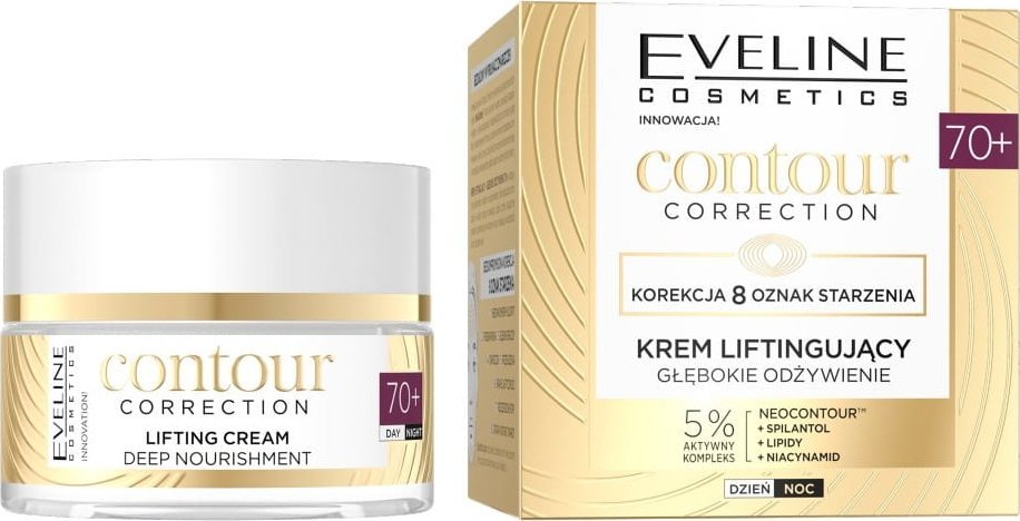 Eveline Contour Correction głęboko odżywiający krem liftingujący 70+ 50ml