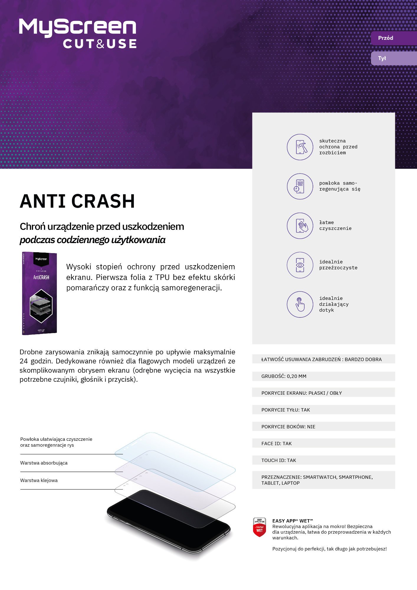 MyScreen Protector MyScreen CUT&USE foil 13" antiCRASH 4.0