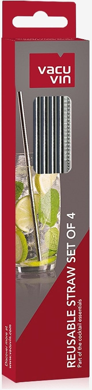 Reusable straws set/4 Vacuvin®