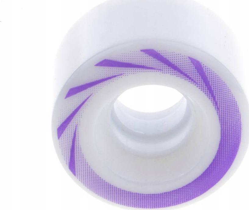 Vivo Kółko do wrotek 54x32mm biały-fiolet Uniwersalny