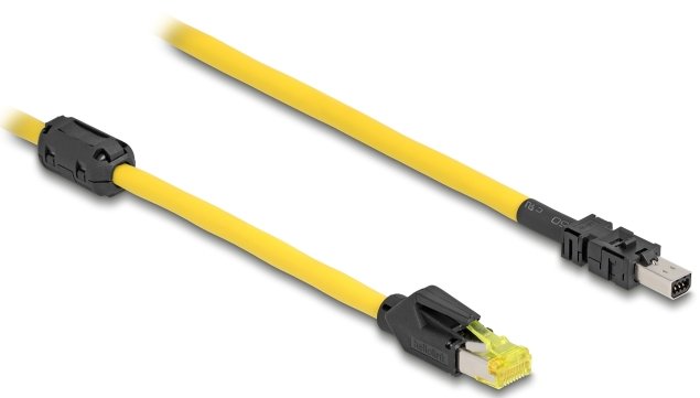 DeLOCK 81250 kabel sieciowy Czarny, Żółty 1 m Cat6