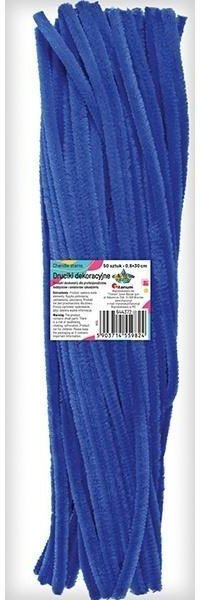 Druciki dekoracyjne 0,6x30cm ciemnoniebiesk 50szt