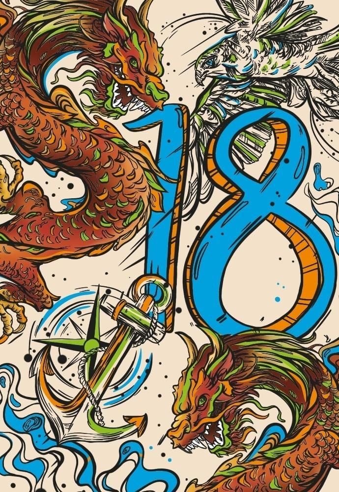 HENRY Karnet A5 Neon 18 Chłpak