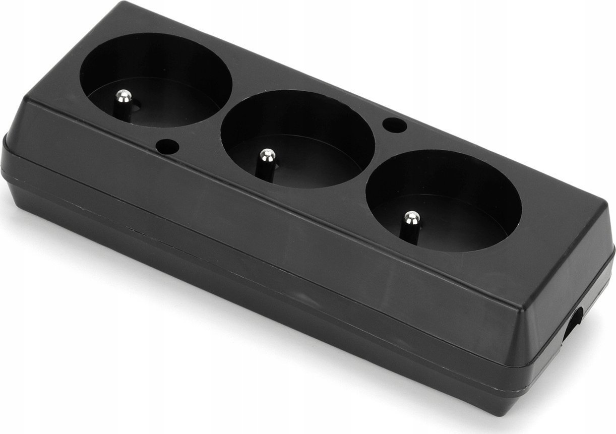 Montis Gniazdo rozbieralne trzykrotne GN-370 Montis MT087-C czarne