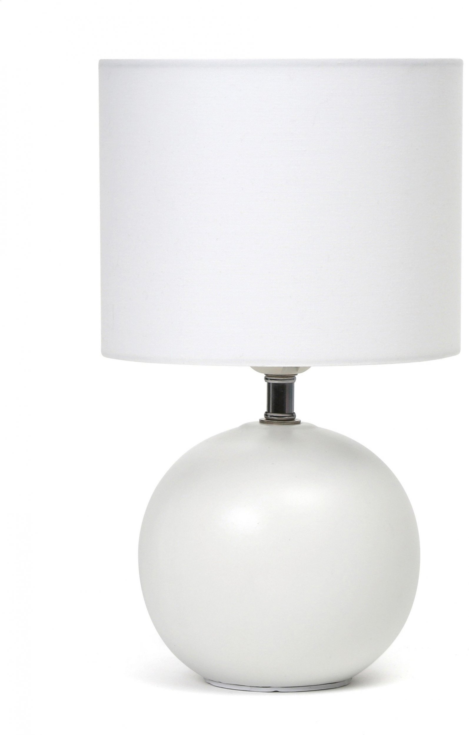 Lampa stołowa Platinet PLATINET TABLE LAMP LAMPA STOŁOWA E27 25W CERAMIC ROUND BASE 1,5 M CABLE WHITE [45671]