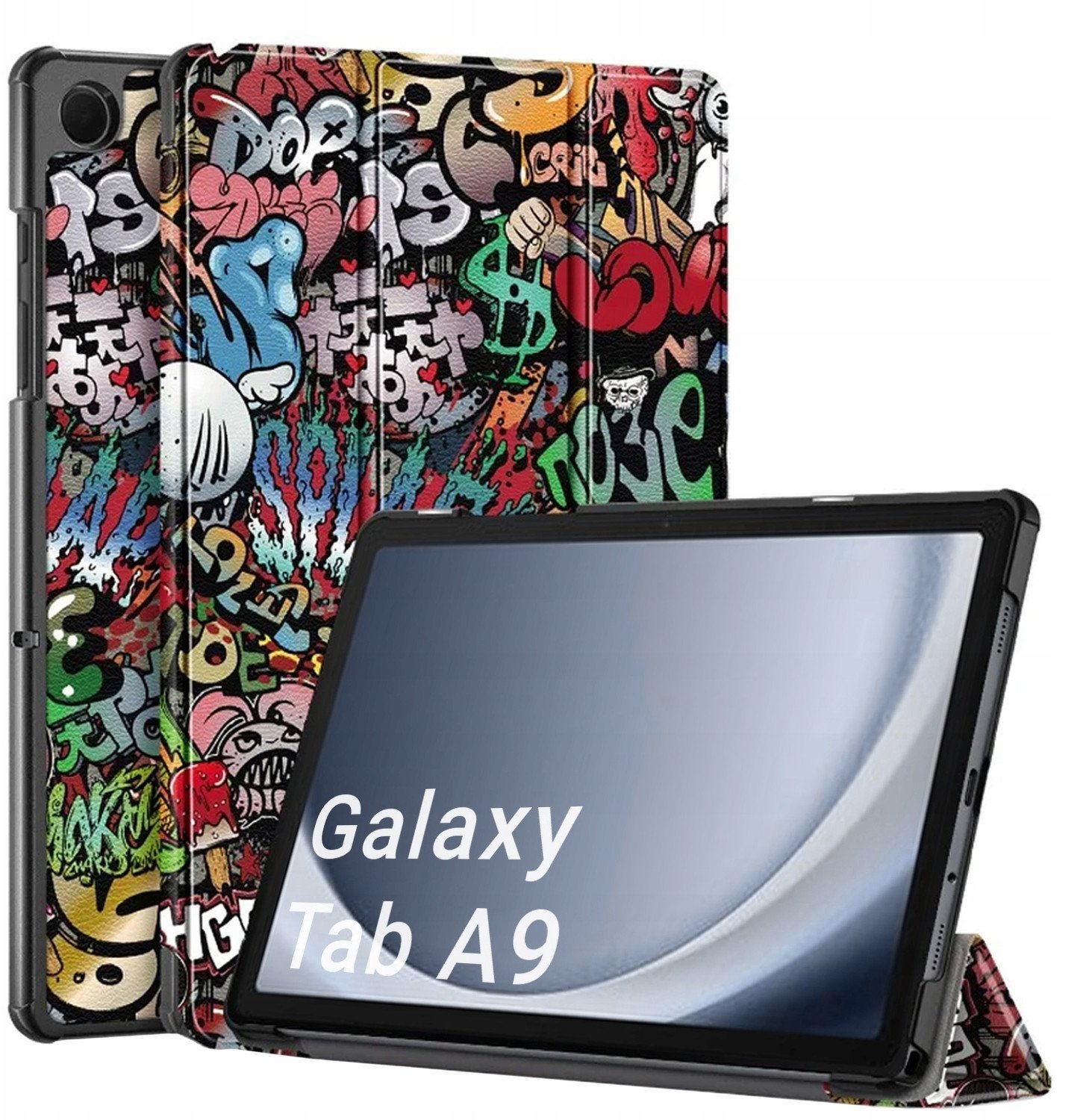 Etui Graficzne do Samsung Galaxy Tab A9 8.7 (Graffiti)