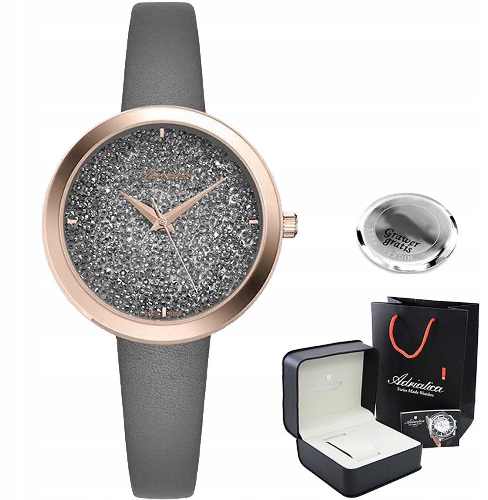 Zegarek Adriatica Zegarek damski GLORIA-RG z GRAWEREM