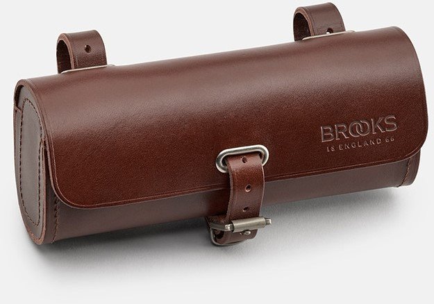 Torba podsiodłowa BROOKS CHALLENGE, Brown, Pojemność 0,5L, Mocowanie na paskach, Garbowana skóra (NEW)