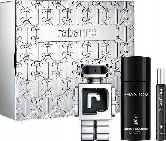 Paco Rabanne Paco Rabanne Phantom Eau de Toilette 100ml. + Eau de Parfum 10ml. + Deodorant Spray 150ml. ZESTAW
