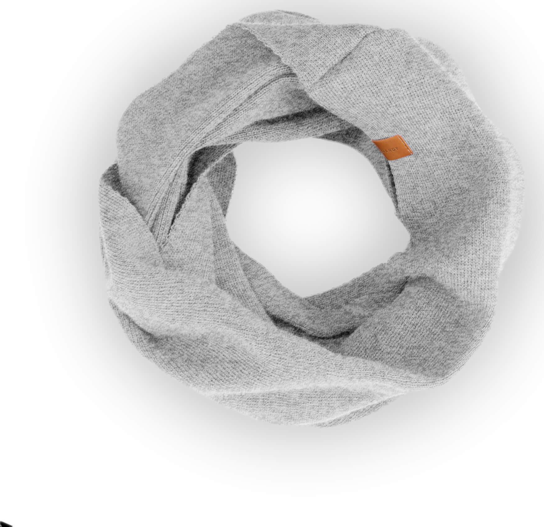 Nandy Nandy Tuba Komin Szal Damski Zimowy Ciepły Kolory - Ndk-15604-03-Js-Szar