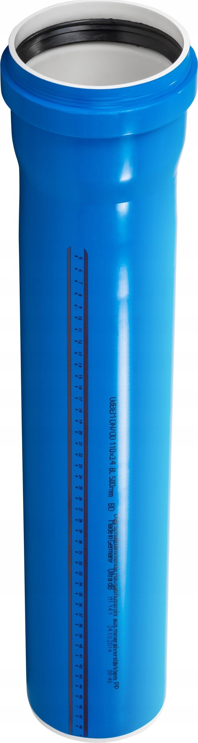 Rura kanalizacji UdBEM 50x2.0x315 ULTRA-dB niskoszumowa niebieska