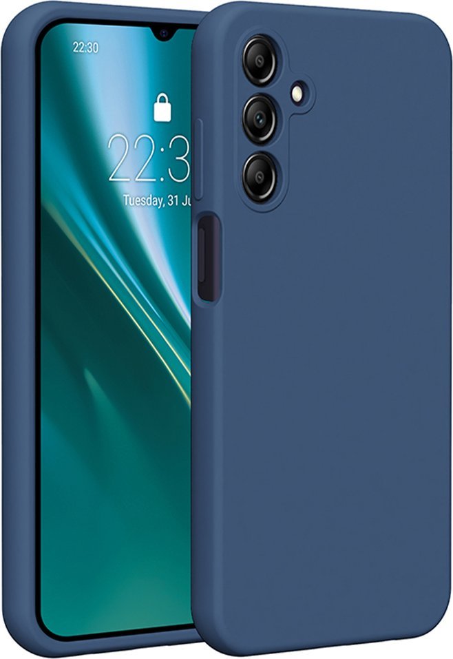 Etteri Nakładka Etteri Silicone Case do Samsung Galaxy A15 4G / A15 5G ciemnoniebieska