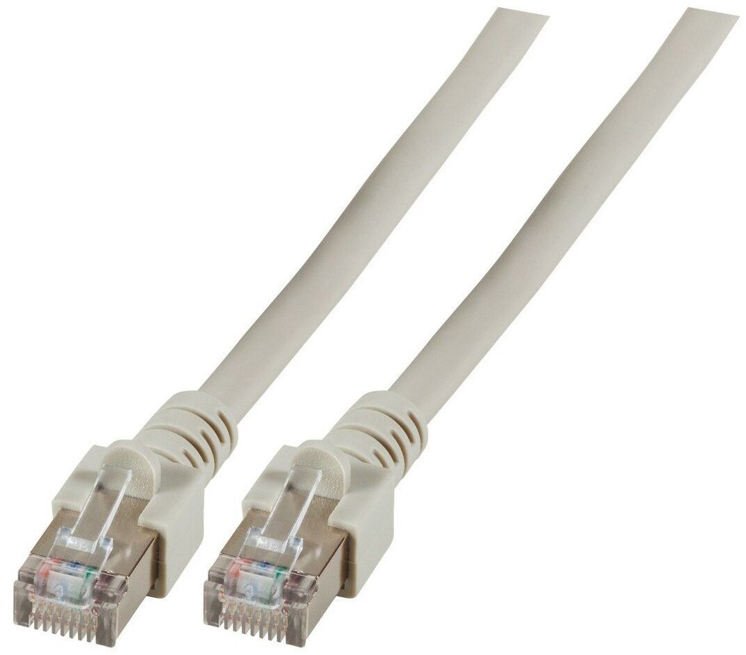 SecurityNET Kabel krosowany patchcord SF/UTP kat.5e szary 0,5m PVC PC-5ESFTPPVC-GY0.5