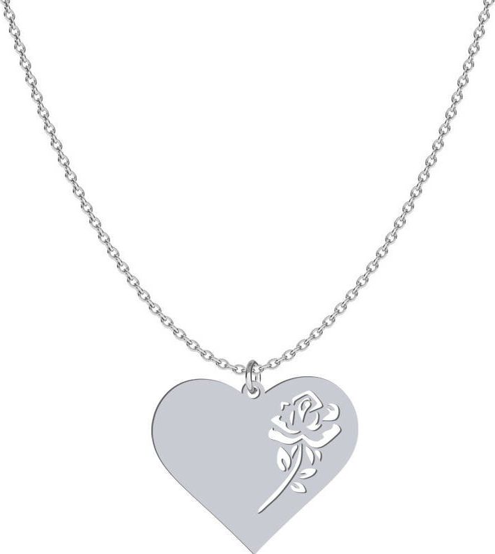 Radziszewska Naszyjnik Serce z Różą