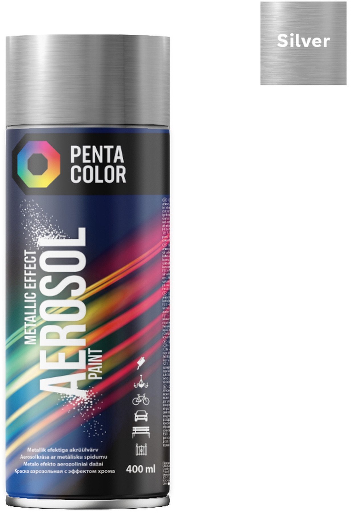 Pentacolor PAINT AERO PENTA METALLIC SILVER 400ML