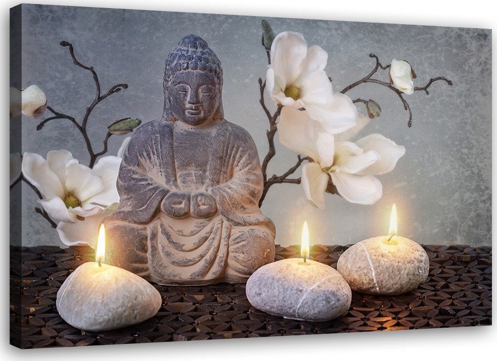 Feeby Obraz na płótnie, Budda zen kwiat orchidei - 100x70