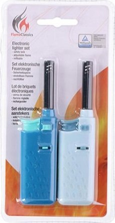 BBQ - Zapalniczka gazowa do grilla / kuchni 14 cm 2 szt. (niebieski / błękitny)
