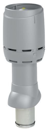 Poujoulat Izolowany kominek wentylacyjny FLOW 125P/IS/500 JASNY SZARY one size