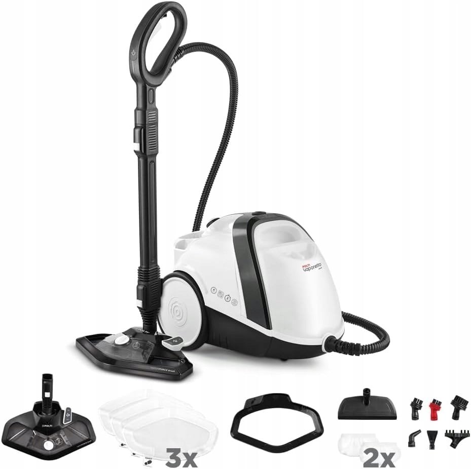 Polti Vaporetto Smart 120 Odkurzacz parowy 1500 W 2 L zestaw akcesoriów