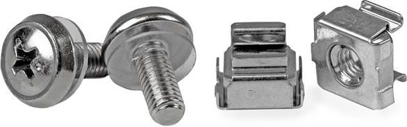 StarTech Zestaw śrubki M5/podkładki/nakrętki - 100kpl. Srebrne (CABSCREWM52)