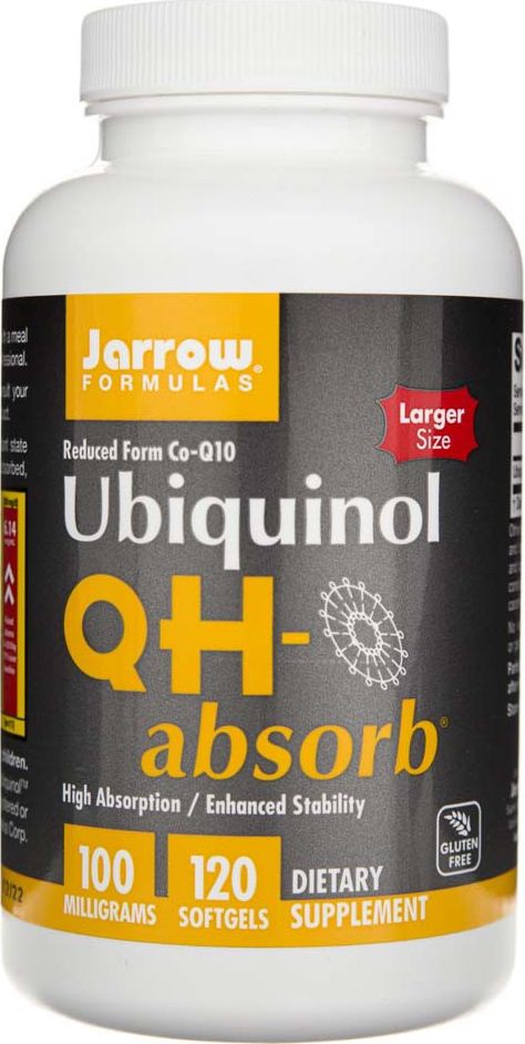 JARROW FORMULAS Jarrow Formulas - Ubiquinol QH-absorb, 100mg, 120 kapsułek miękkich
